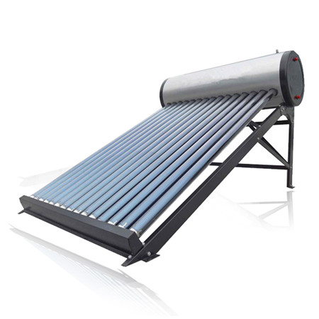Padalytą slėgio saulės vandens šildytuvą sudaro plokščias saulės kolektorius, vertikali karšto vandens talpykla, siurblių stotis ir išsiplėtimo indas.