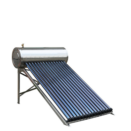 Padalintas suslėgto vakuuminio vamzdžio saulės vandens šildytuvas su „Solar Keymark“